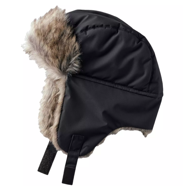 Gorro de piel sintética para frio para niños - Marca Land´s end