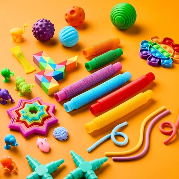 Caja de juguete dinámica antiestrés para bebés- Gigglescape