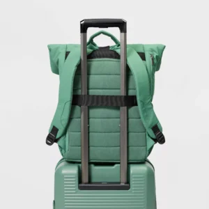 Alternative view of Mochila acolchada de 16" color verde- Open Story