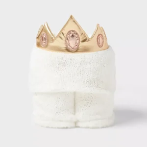 Alternative view of Manta con capucha para niña de corona de princesa - Pillowfort