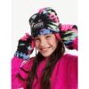 Paquete de gorro con pom para niñas y guantes afelpados talla única -Justice