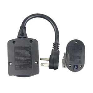 Alternative view of Par de tomacorrientes con mando a distancia color negro -Holiday Time