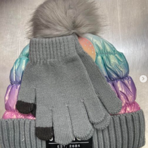 Paquete de gorro para niña y guantes colores aurora talla única -Justice