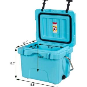 Alternative view of Hielera portátil para alimentos y bebidas de 16qt, color azul -Costway