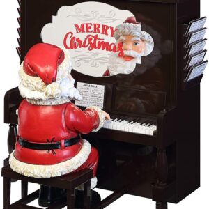 Alternative view of Papá Noel animado de 10" que gira la cabeza y canta -Mr. Christmas