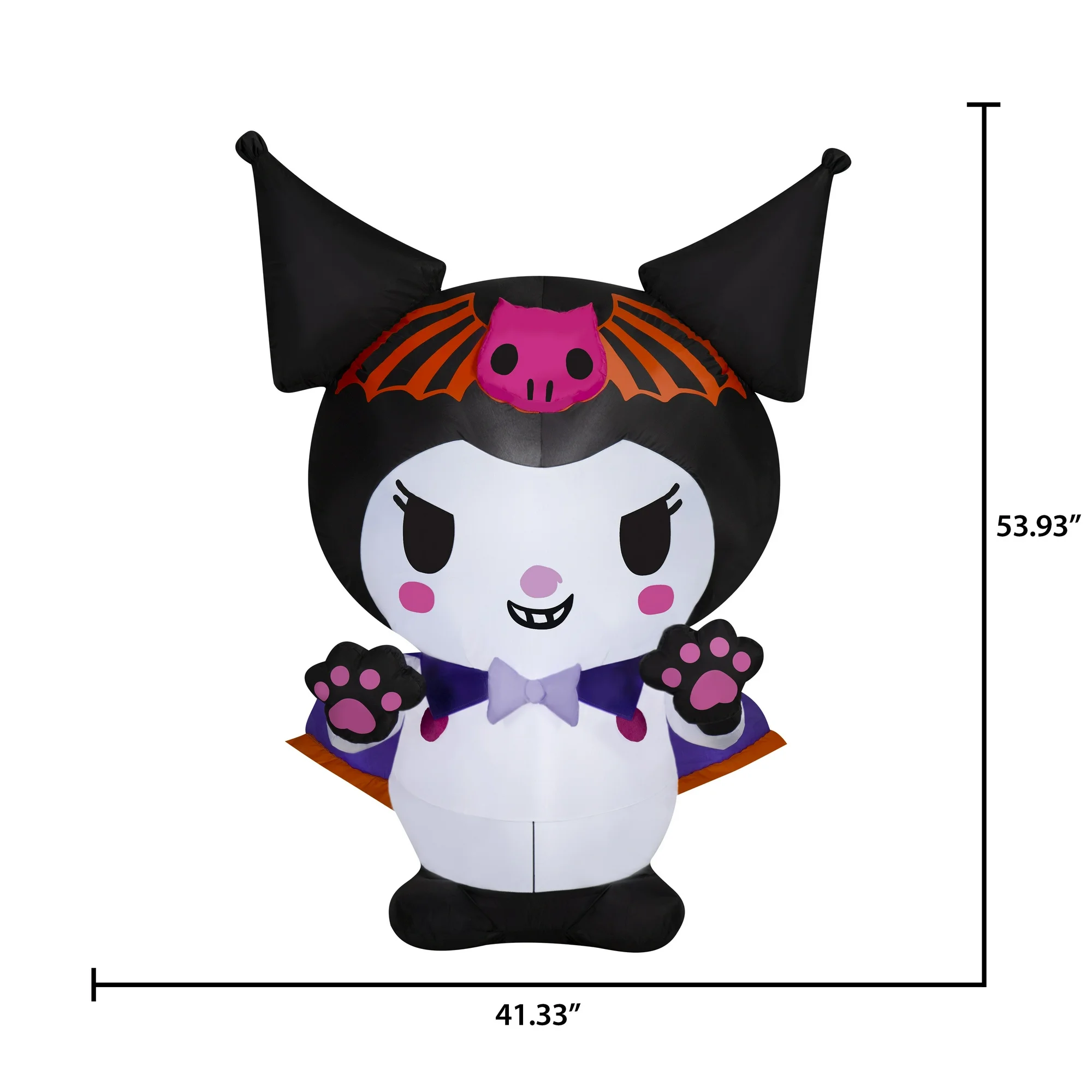 Inflable para halloween de 4.5 pies de Kuromi con disfraz -Hello Kitty - Imagen 5