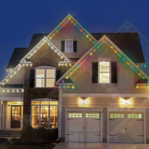 Alternative view of Serie de luces LED C6 de 150 unidades, longitud iluminada de 33,5 pies, multicolor -Member's Mark