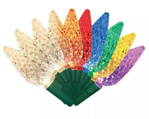 Serie de luces LED C6 de 150 unidades, longitud iluminada de 33,5 pies, multicolor -Member's Mark