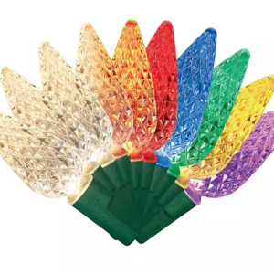 Serie de luces LED C6 de 150 unidades, longitud iluminada de 33,5 pies, multicolor -Member's Mark