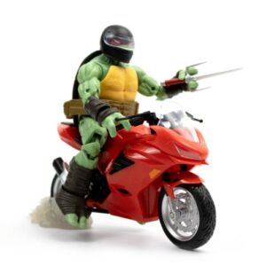 Alternative view of Juguete de Raphael Ninja con motocicleta roja - Marca Tortugas Ninjas