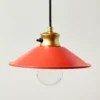 Lámpara colgante para exterior color naranja