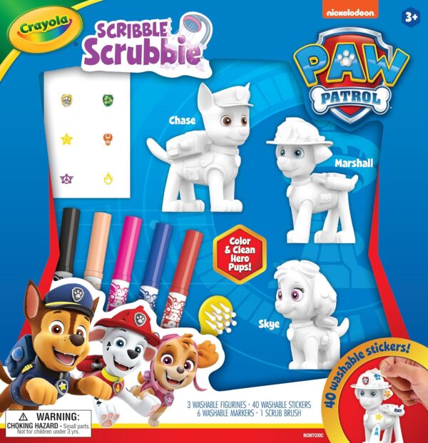 Kit para colorear con figuras de PawPatrol  marca Crayola