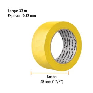 Alternative view of Cinta amarilla delimitadora de 33 m marca Truper