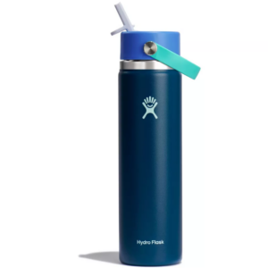 Botella de agua de 24 oz con pajita flexible y boca ancha - Hydro Flask