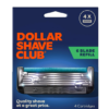 4 Recambios de Cuchillas de Afeitar para Hombres de 6 Hojas - Dollar Shave Club