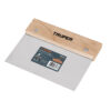 Espátula rectangular 6' x 3' de acero inoxidable con mango de madera - Truper