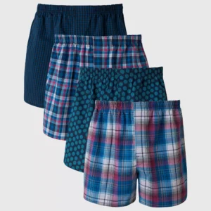 Paquete de 4 calzones tipo bóxer para caballero talla S - Hanes Premium