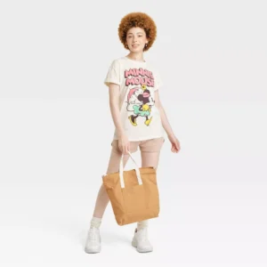 Alternative view of Camisa de manga corta para dama talla XS con estampado de Minnie Mouse