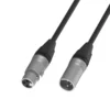 Cable negro para audio XLR de 10 pies (macho-hembra) marca NORTH