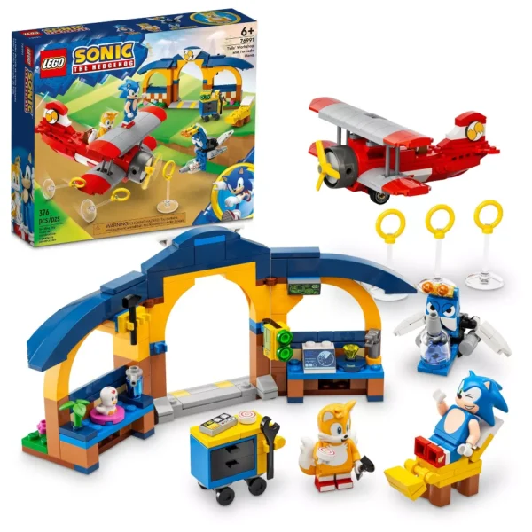 Juego de construcción LEGO Sonic the Hedgehog: Taller de Tails y Avión Tornado