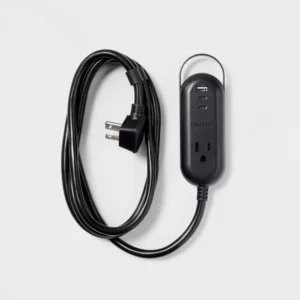 Cable de extensión con tomacorriente de 6' y puertos USB/USB-C - heyday