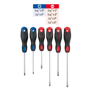 Alternative view of Juego de 6 desarmadores con mango Comfort Grip -Pretul