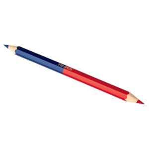 Blíster con 2 lápices 18 cm bicolor gruesos para carpintería - Truper