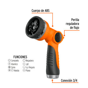 Alternative view of Pistola para riego de 8 funciones - Truper