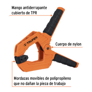 Alternative view of Prensa de resorte de 4' con cuerpo de nylon - Truper