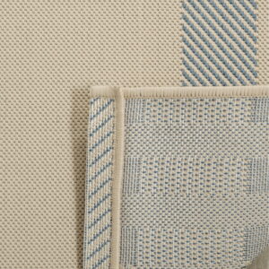 Alternative view of Alfombra para Interior/Exterior color beige/azul de 8x10" -Safavieh