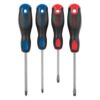 Juego de 4 desarmadores mixtos con mango cómodo - Marca Pretul