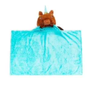 Alternative view of Cobija con capucha para niños de 50x30 pulgadas estilo Unicornio