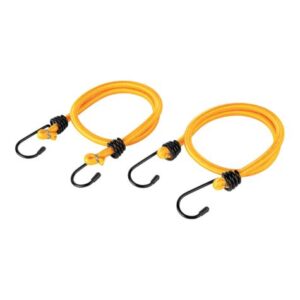 Paquete de 2 tensores elásticos de 60 cm, color amarillo - Marca Pretul