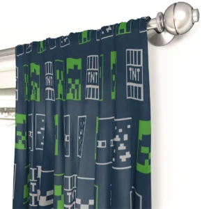 Alternative view of Panel de cortina de 208CM X 160CM con diseño de Minecraft
