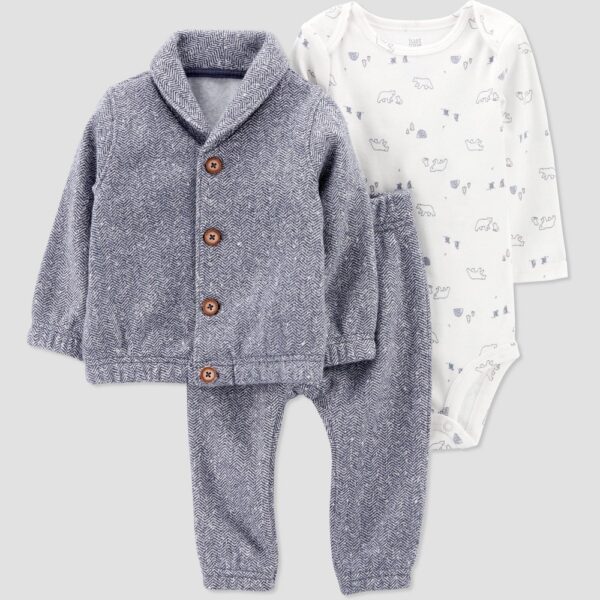 Conjunto de 3 piezas para bebé talla recién nacido