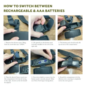 Alternative view of Linterna para cabeza con luz LED Recargable marca Swiss Tech