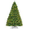Arbol de navidad preiluminado de 7.5 pies - Costway