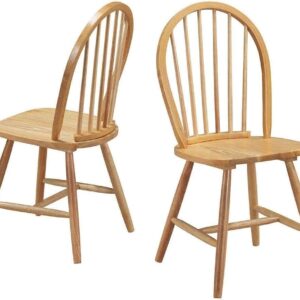 Par de sillas color natural de 36.5 pulgadas - Costway