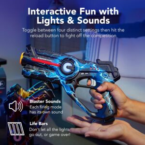 Alternative view of Juego de 4 pistolas láser recargables de la marca Best Choice