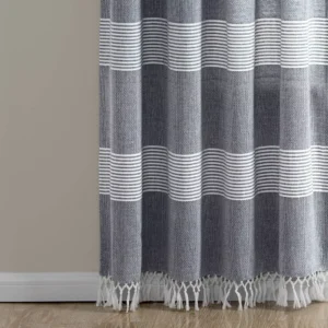 Alternative view of Par de paneles de cortina con borlas de 40"x84" - Lush Decor