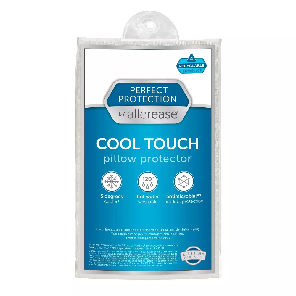 Paquete de 2 protectores para almohada tamaño KING Perfect Protection - Allerease