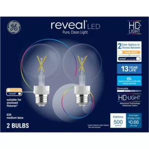 Alternative view of Paquete de 2 focos LED de 60 W y 500 lúmenes con casquillo E26 - GE Household