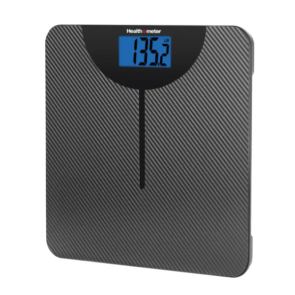 Báscula digital de Fibra de Carbono LCD marca Health o meter