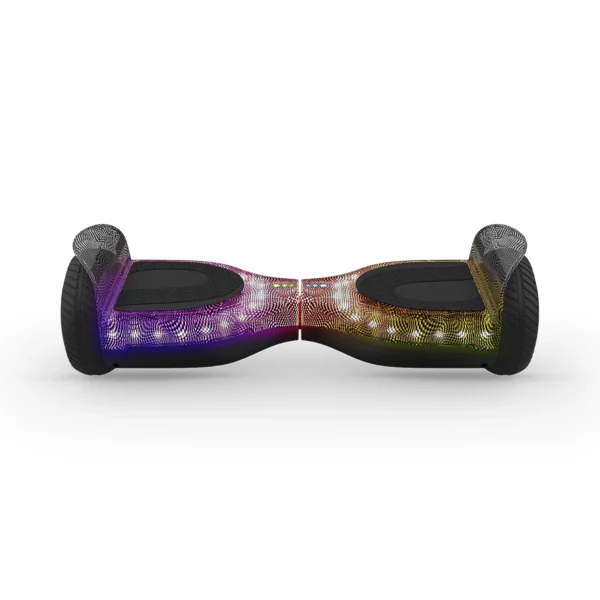Hoverboard/Patín eléctrico Lyra, color negro con luces LED multicolor  -Jetson