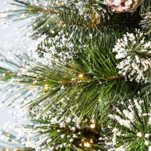 Alternative view of Arbol de navidad Sparkling Amelia LED calidas 9 ft con soporte de metal  – Holiday time