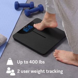Alternative view of Báscula digital de Fibra de Carbono LCD marca Health o meter