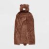 Manta con diseño de oso con capucha para niños
