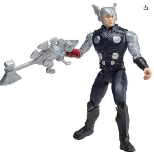 Alternative view of Figura de acción de Thor de 4" con accesorios - Marca Marvel