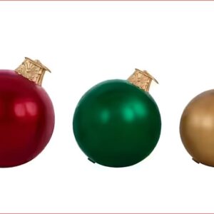 Alternative view of Decoración navideña de 3 esferas tamaño Jumbo - Cornelia