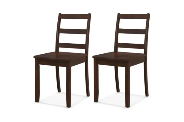 Juego de 2 sillas para comedor de madera marca Costway